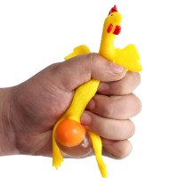 DolaFu Yellow Chicken Squeeze Toy - Fun and Stress-Relieving Squeeze Toy for Sensory Play and Stress Relief